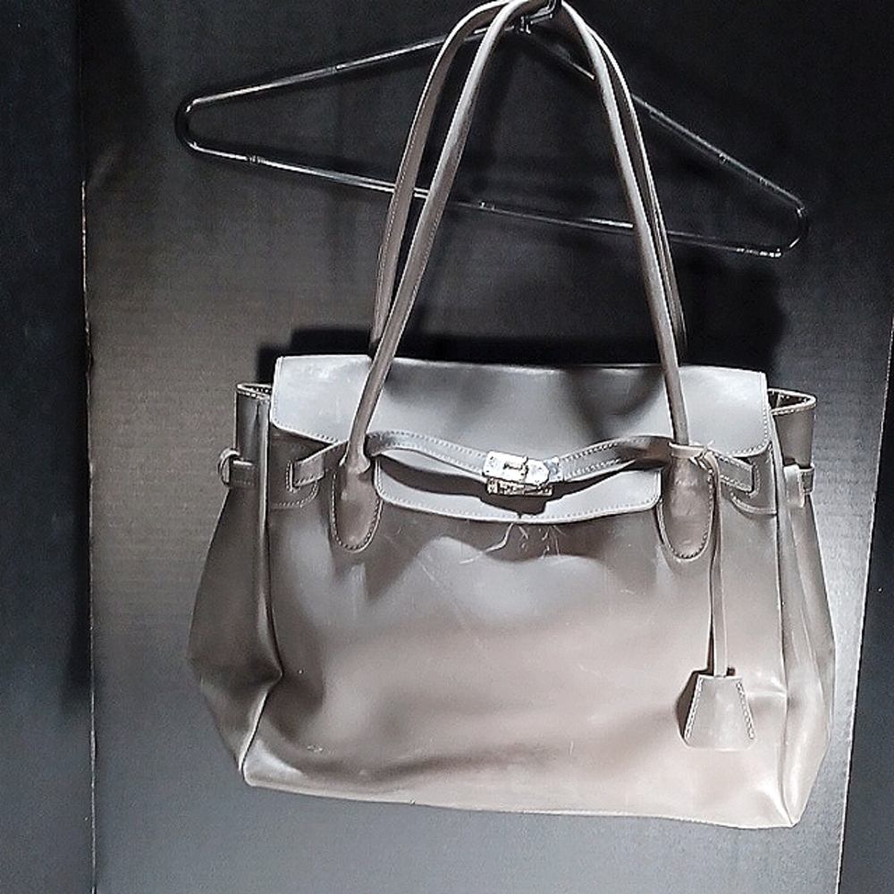Vintage Women's Shoulder Bag, Black, Snap Top Closure Silver-colored Hardware